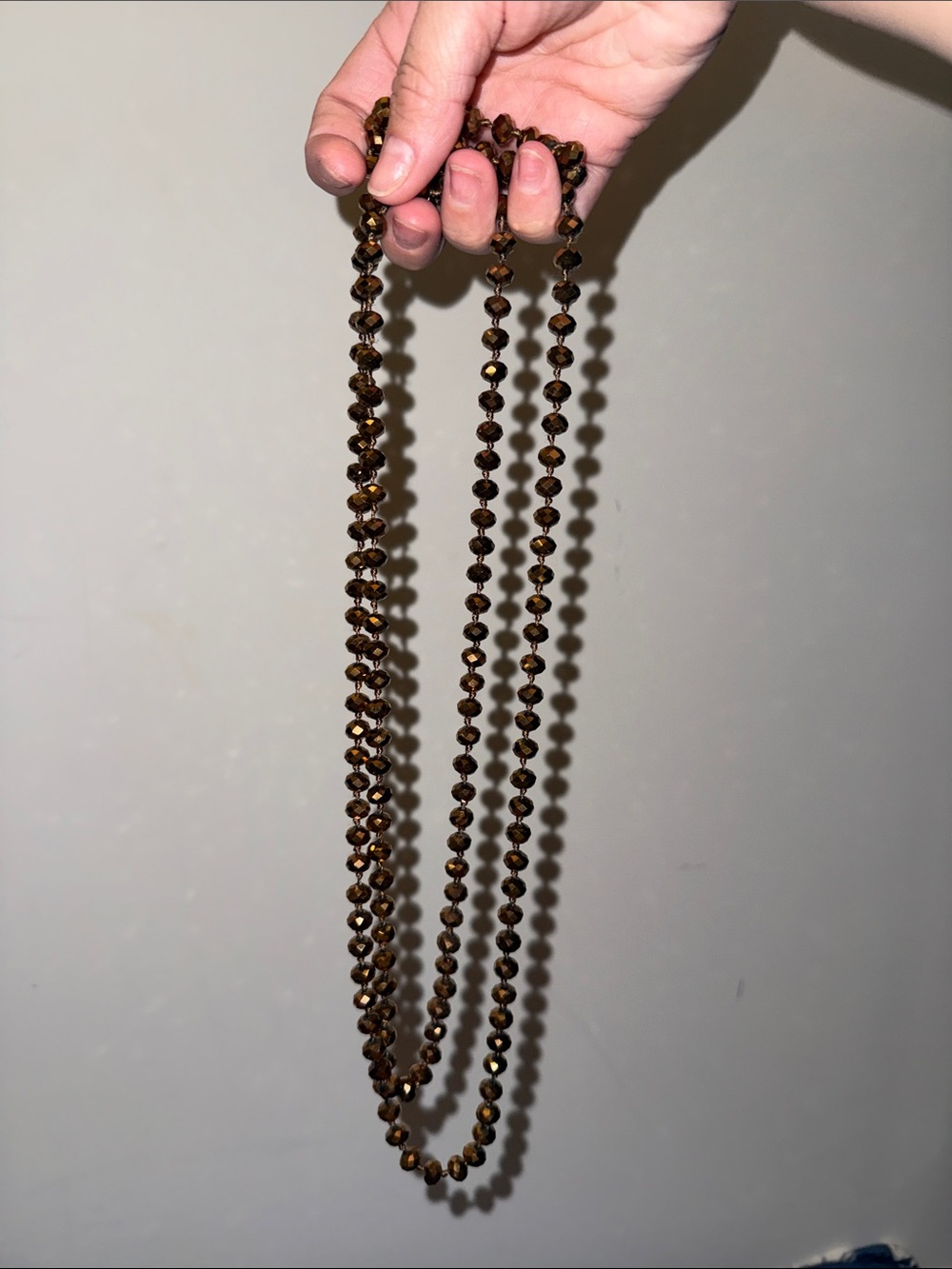 Brown Faceted Bead Necklace - Women Jewelry